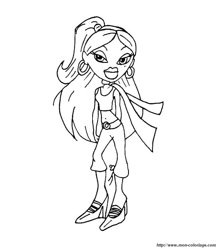 Dessin à colorier: Bratz (Dessins Animés) #32685 - Coloriages à Imprimer Gratuits