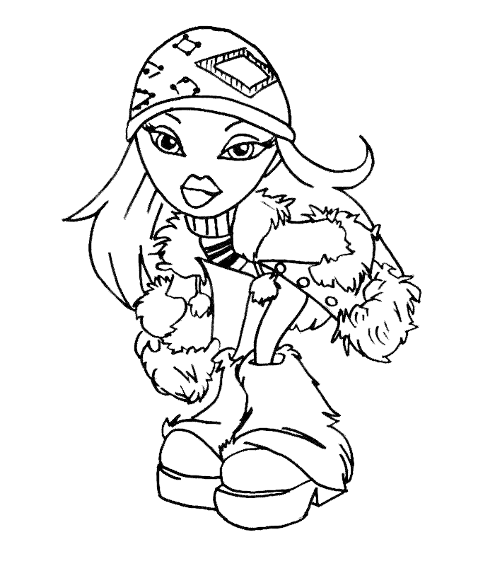 Dessin à colorier: Bratz (Dessins Animés) #32687 - Coloriages à Imprimer Gratuits