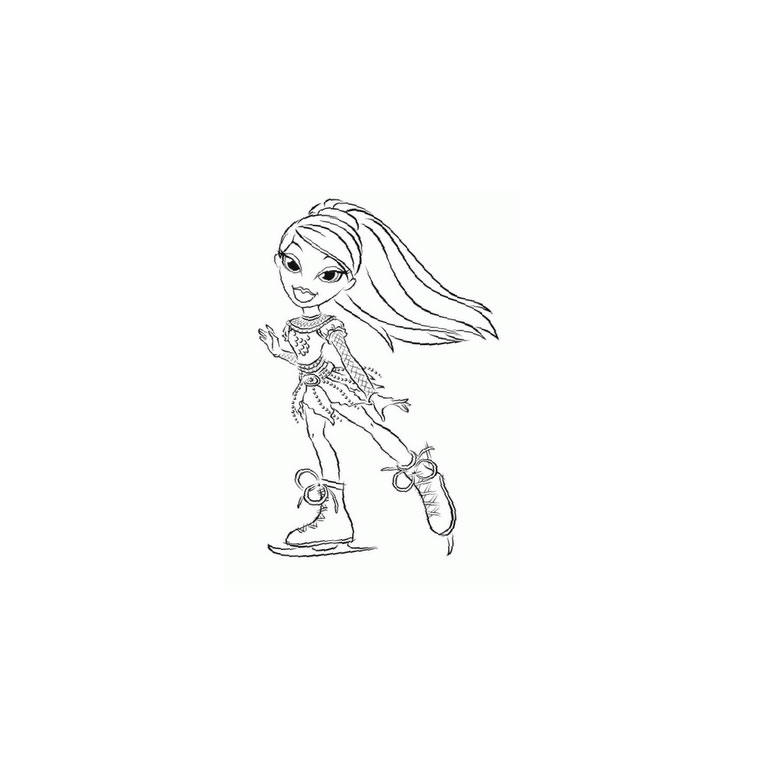 Dessin à colorier: Bratz (Dessins Animés) #32690 - Coloriages à Imprimer Gratuits