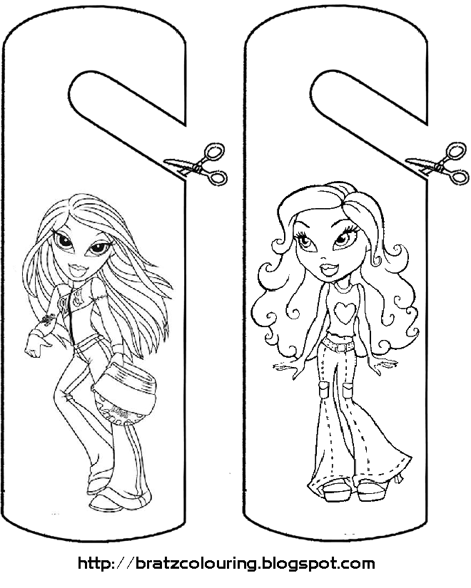 Dessin à colorier: Bratz (Dessins Animés) #32693 - Coloriages à Imprimer Gratuits