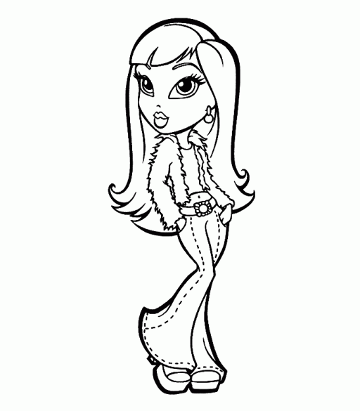 Dessin à colorier: Bratz (Dessins Animés) #32706 - Coloriages à Imprimer Gratuits