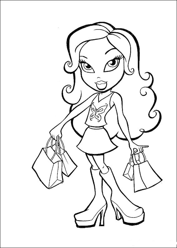 Dessin à colorier: Bratz (Dessins Animés) #32712 - Coloriages à Imprimer Gratuits