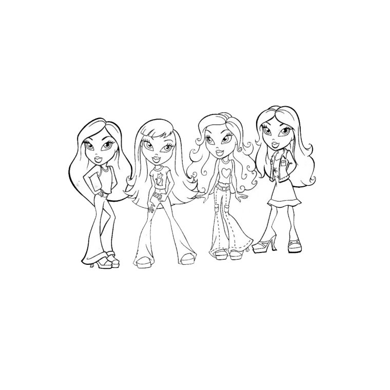 Dessin à colorier: Bratz (Dessins Animés) #32717 - Coloriages à Imprimer Gratuits