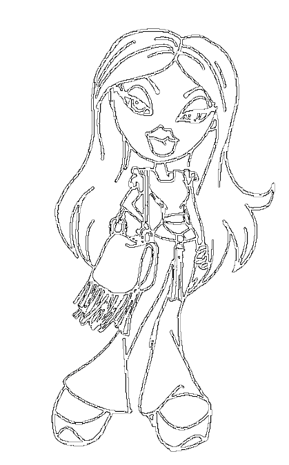 Dessin à colorier: Bratz (Dessins Animés) #32732 - Coloriages à Imprimer Gratuits