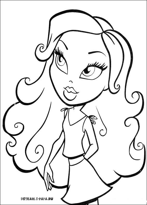 Dessin à colorier: Bratz (Dessins Animés) #32735 - Coloriages à Imprimer Gratuits