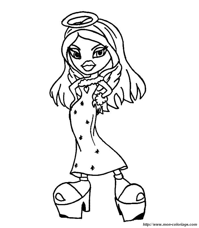 Dessin à colorier: Bratz (Dessins Animés) #32739 - Coloriages à Imprimer Gratuits