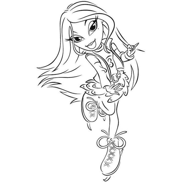 Dessin à colorier: Bratz (Dessins Animés) #32743 - Coloriages à Imprimer Gratuits