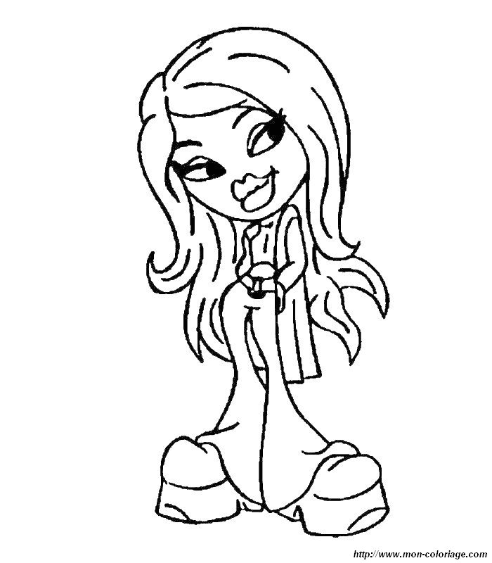 Dessin à colorier: Bratz (Dessins Animés) #32748 - Coloriages à Imprimer Gratuits