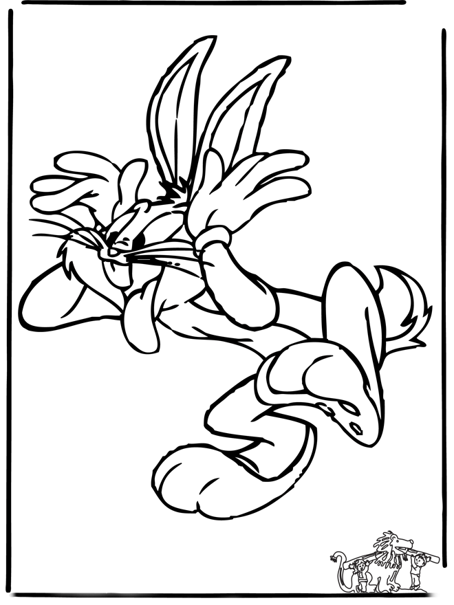 Dessin à colorier: Bugs Bunny (Dessins Animés) #26341 - Coloriages à Imprimer Gratuits