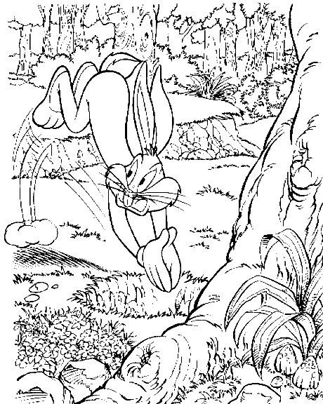 Dessin à colorier: Bugs Bunny (Dessins Animés) #26345 - Coloriages à Imprimer Gratuits