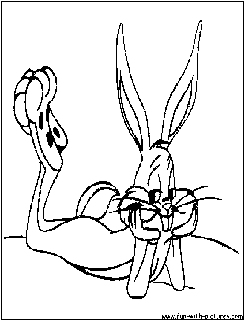 Dessin à colorier: Bugs Bunny (Dessins Animés) #26403 - Coloriages à Imprimer Gratuits