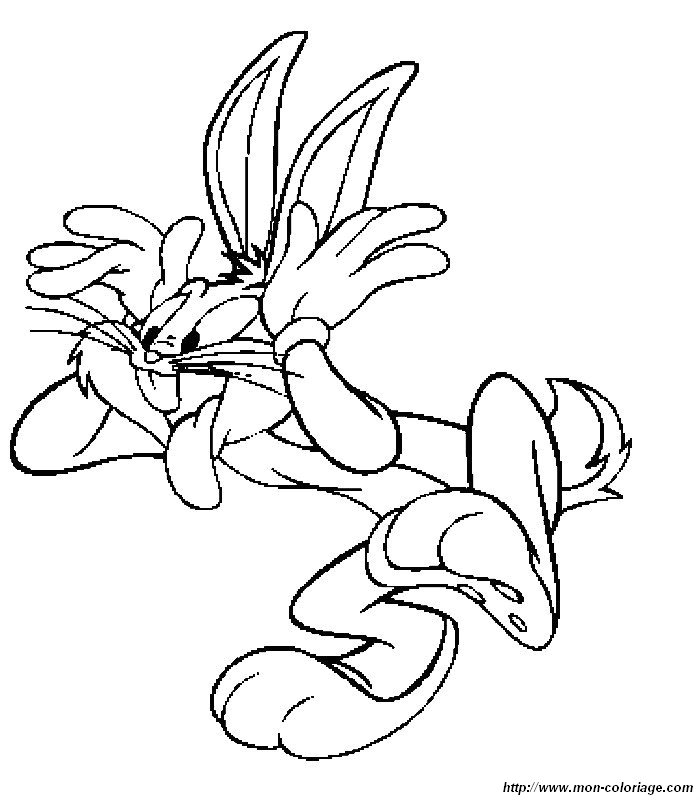 Dessin à colorier: Bugs Bunny (Dessins Animés) #26432 - Coloriages à Imprimer Gratuits