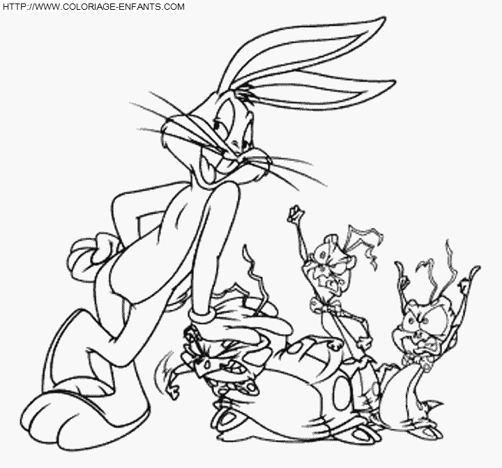 Dessin à colorier: Bugs Bunny (Dessins Animés) #26437 - Coloriages à Imprimer Gratuits