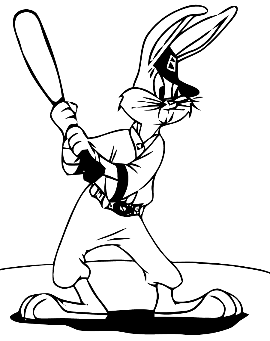 Dessin à colorier: Bugs Bunny (Dessins Animés) #26453 - Coloriages à Imprimer Gratuits