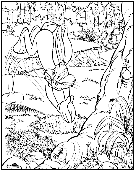 Dessin à colorier: Bugs Bunny (Dessins Animés) #26456 - Coloriages à Imprimer Gratuits