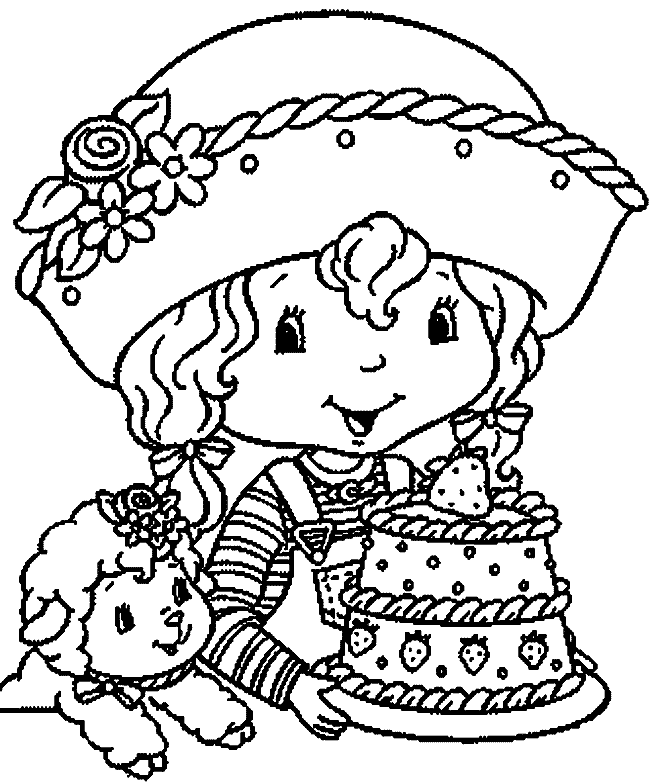 Dessin à colorier: Charlotte aux fraises / Fraisinette (Dessins Animés) #35519 - Coloriages à Imprimer Gratuits