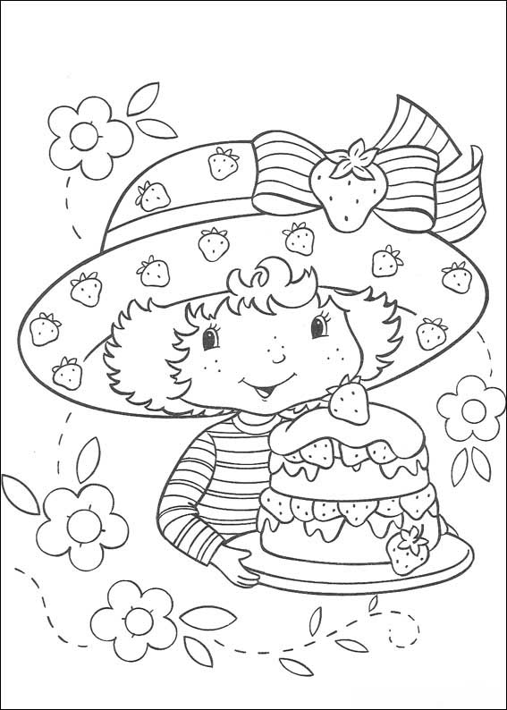 Dessin à colorier: Charlotte aux fraises / Fraisinette (Dessins Animés) #35521 - Coloriages à Imprimer Gratuits