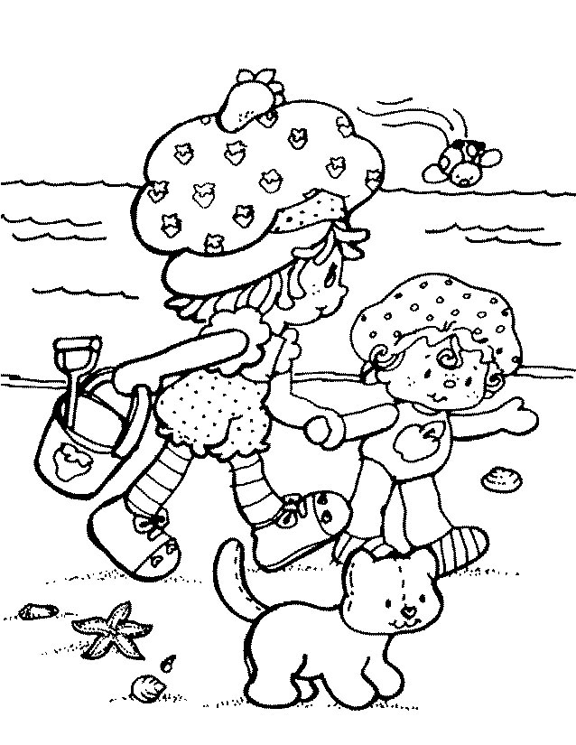 Dessin à colorier: Charlotte aux fraises / Fraisinette (Dessins Animés) #35533 - Coloriages à Imprimer Gratuits