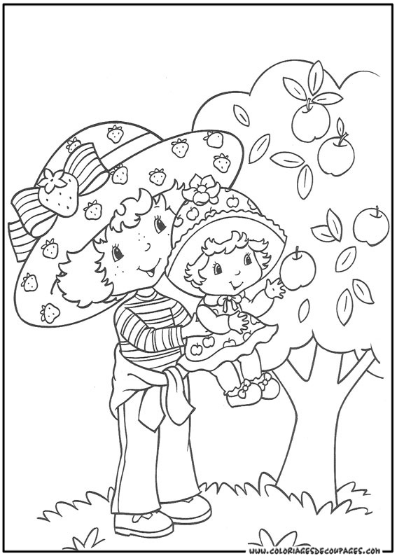 Dessin à colorier: Charlotte aux fraises / Fraisinette (Dessins Animés) #35552 - Coloriages à Imprimer Gratuits
