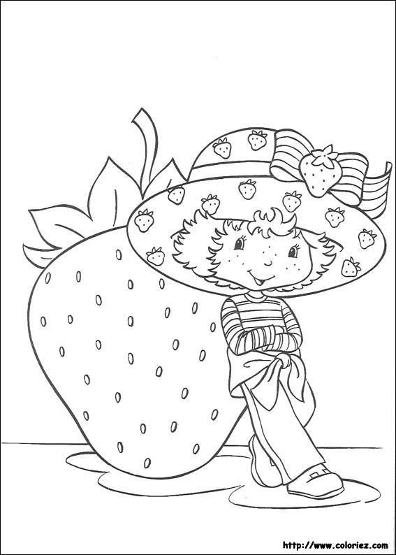 Dessin à colorier: Charlotte aux fraises / Fraisinette (Dessins Animés) #35571 - Coloriages à Imprimer Gratuits