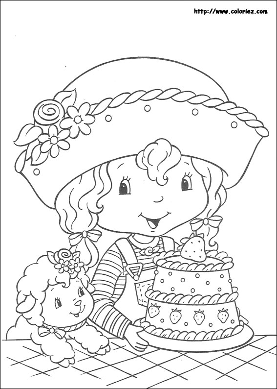 Dessin à colorier: Charlotte aux fraises / Fraisinette (Dessins Animés) #35608 - Coloriages à Imprimer Gratuits
