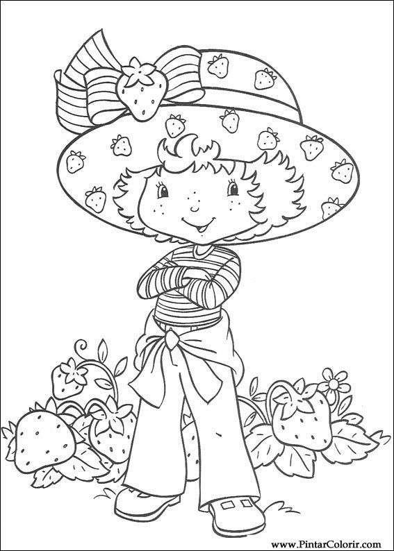 Dessin à colorier: Charlotte aux fraises / Fraisinette (Dessins Animés) #35629 - Coloriages à Imprimer Gratuits