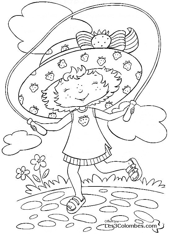 Dessin à colorier: Charlotte aux fraises / Fraisinette (Dessins Animés) #35634 - Coloriages à Imprimer Gratuits