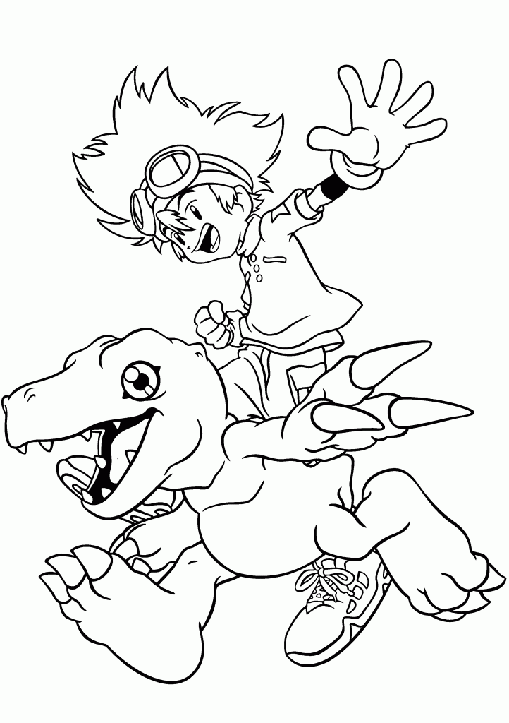 Dessin à colorier: Digimon (Dessins Animés) #51431 - Coloriages à Imprimer Gratuits