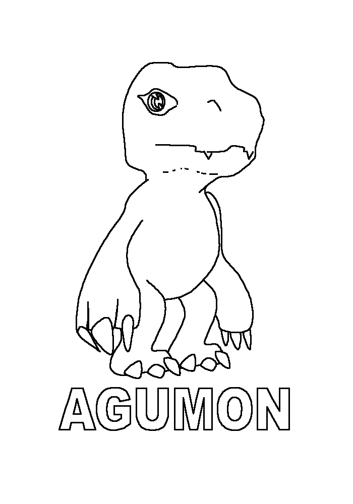 Dessin à colorier: Digimon (Dessins Animés) #51455 - Coloriages à Imprimer Gratuits