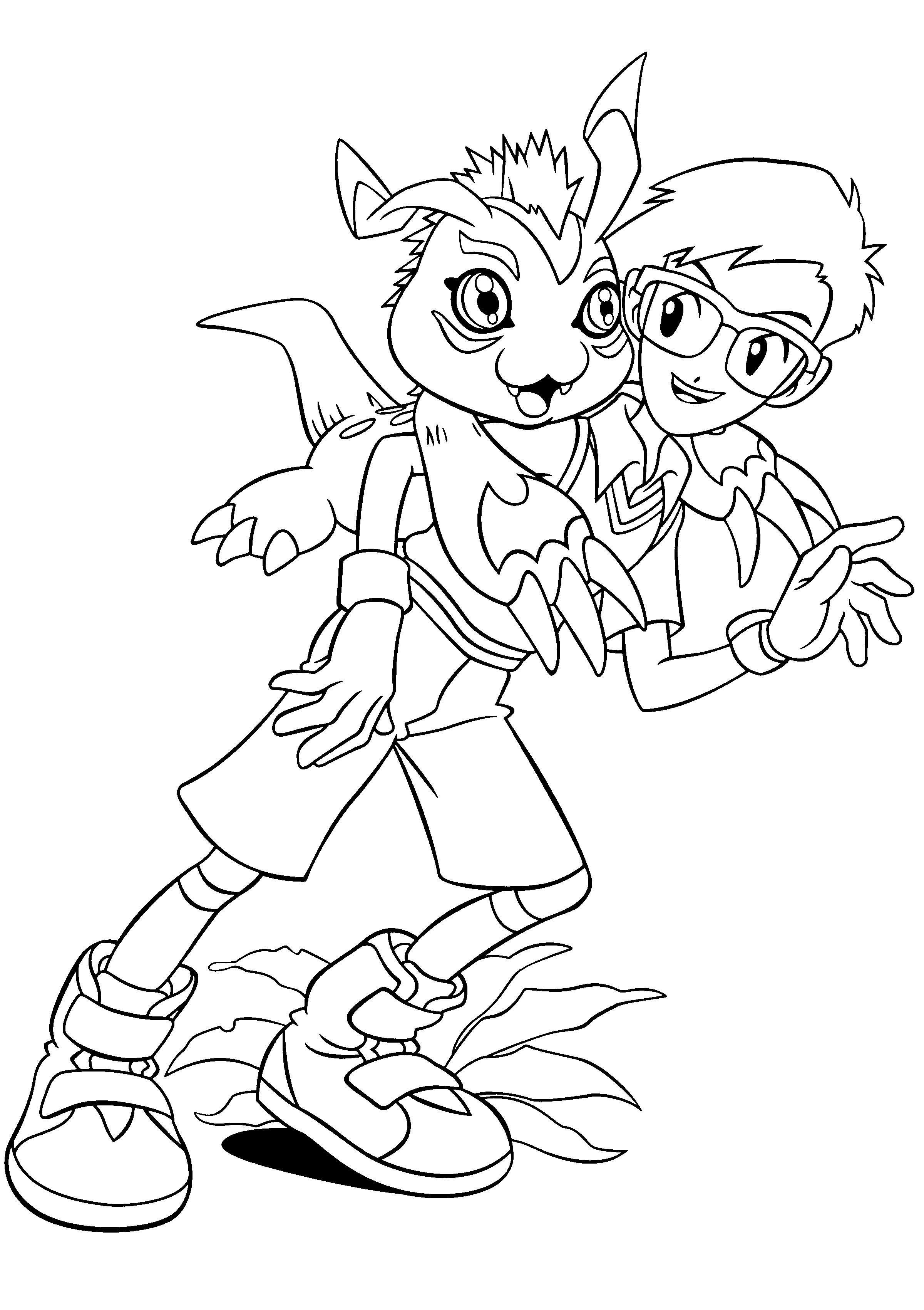 Dessin à colorier: Digimon (Dessins Animés) #51466 - Coloriages à Imprimer Gratuits