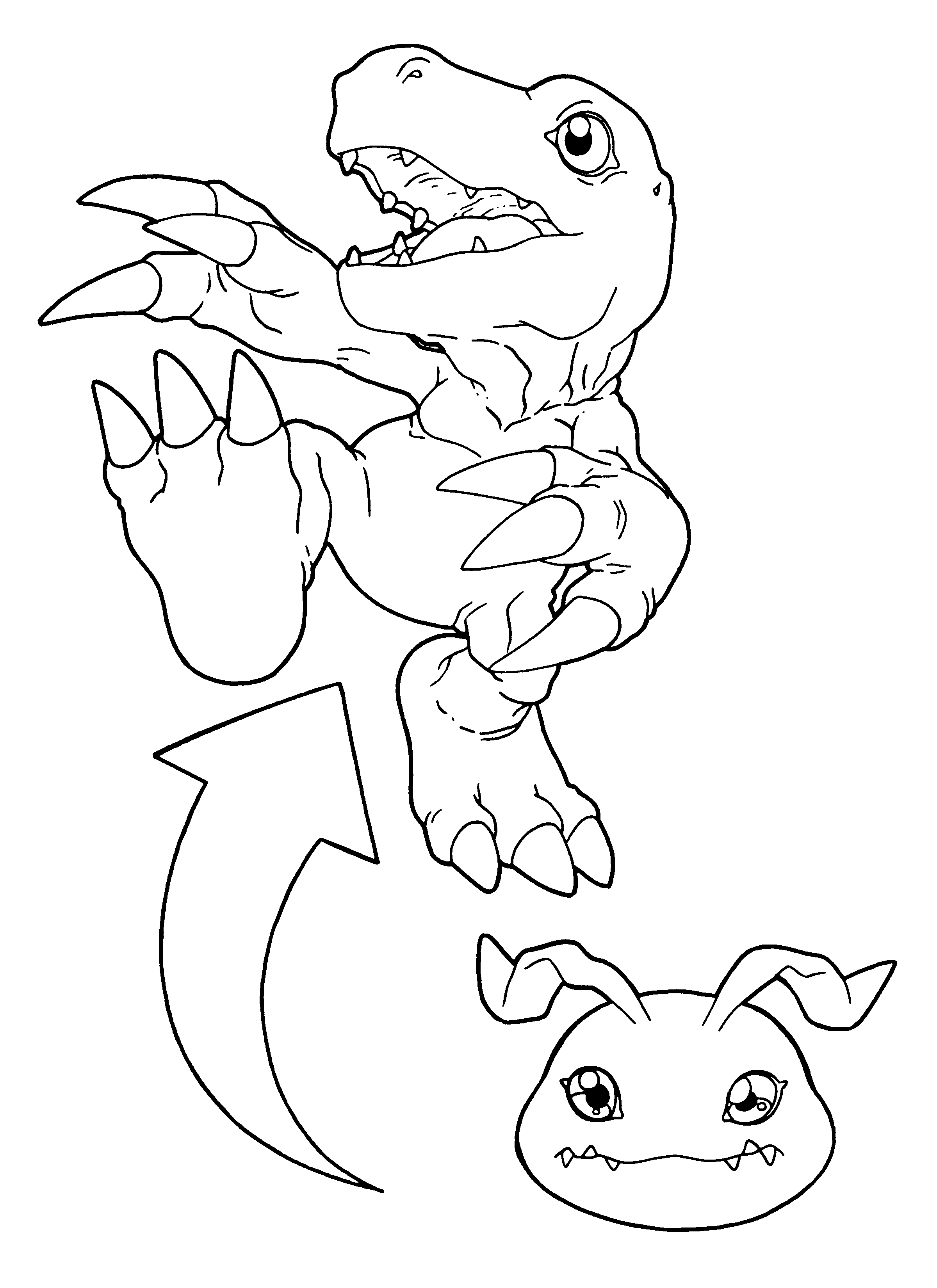 Dessin à colorier: Digimon (Dessins Animés) #51476 - Coloriages à Imprimer Gratuits