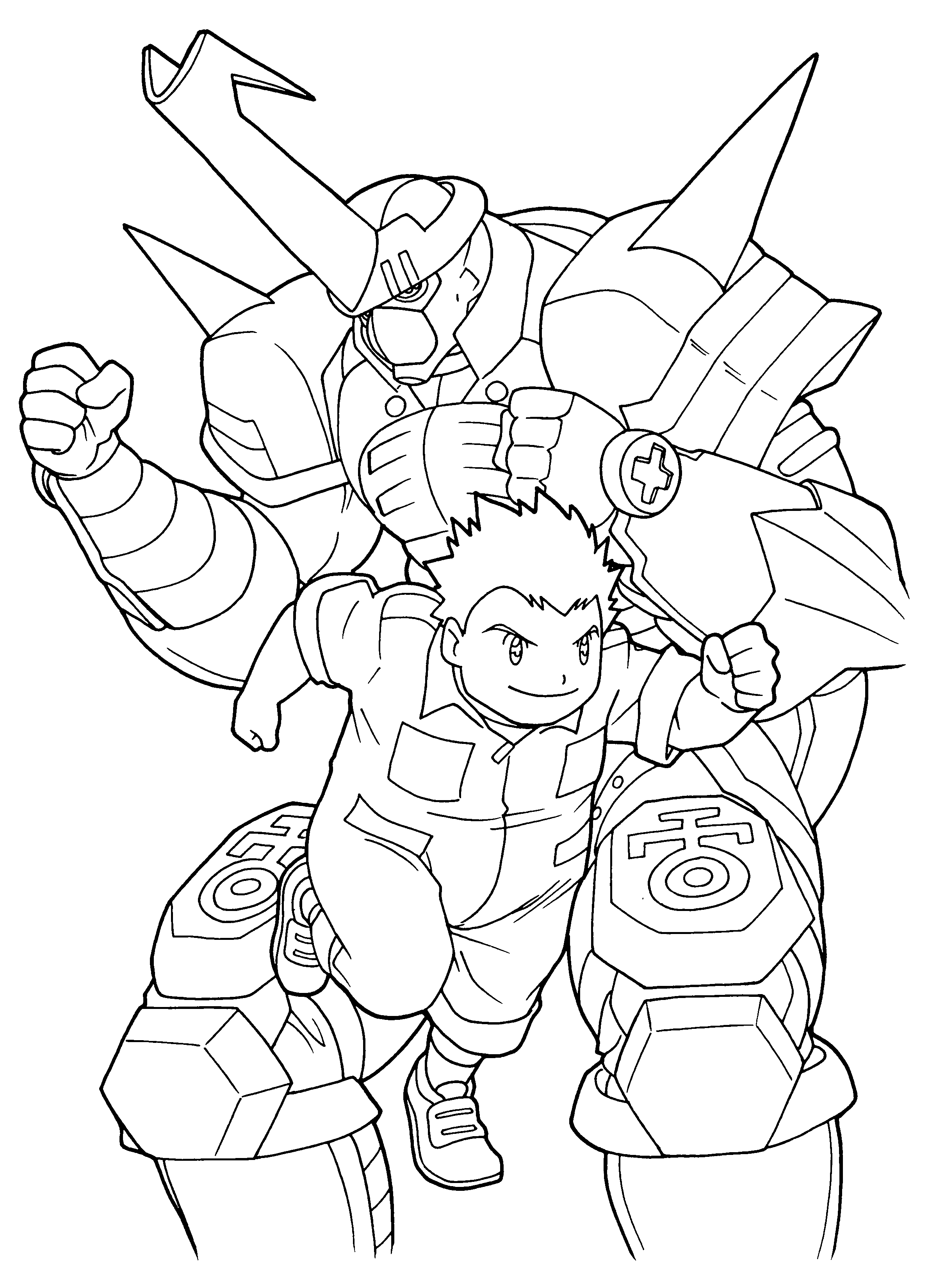 Dessin à colorier: Digimon (Dessins Animés) #51477 - Coloriages à Imprimer Gratuits