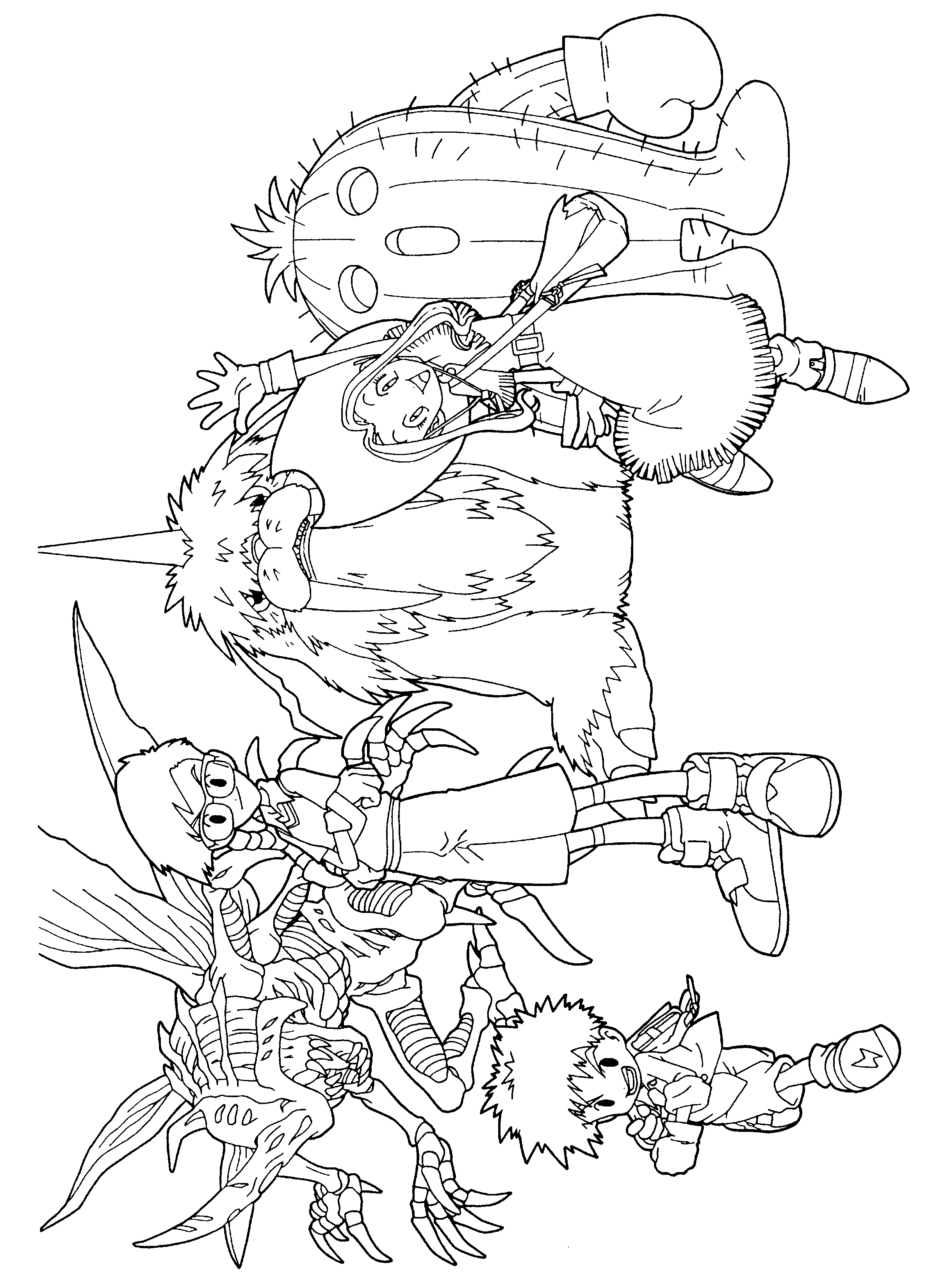 Dessin à colorier: Digimon (Dessins Animés) #51492 - Coloriages à Imprimer Gratuits