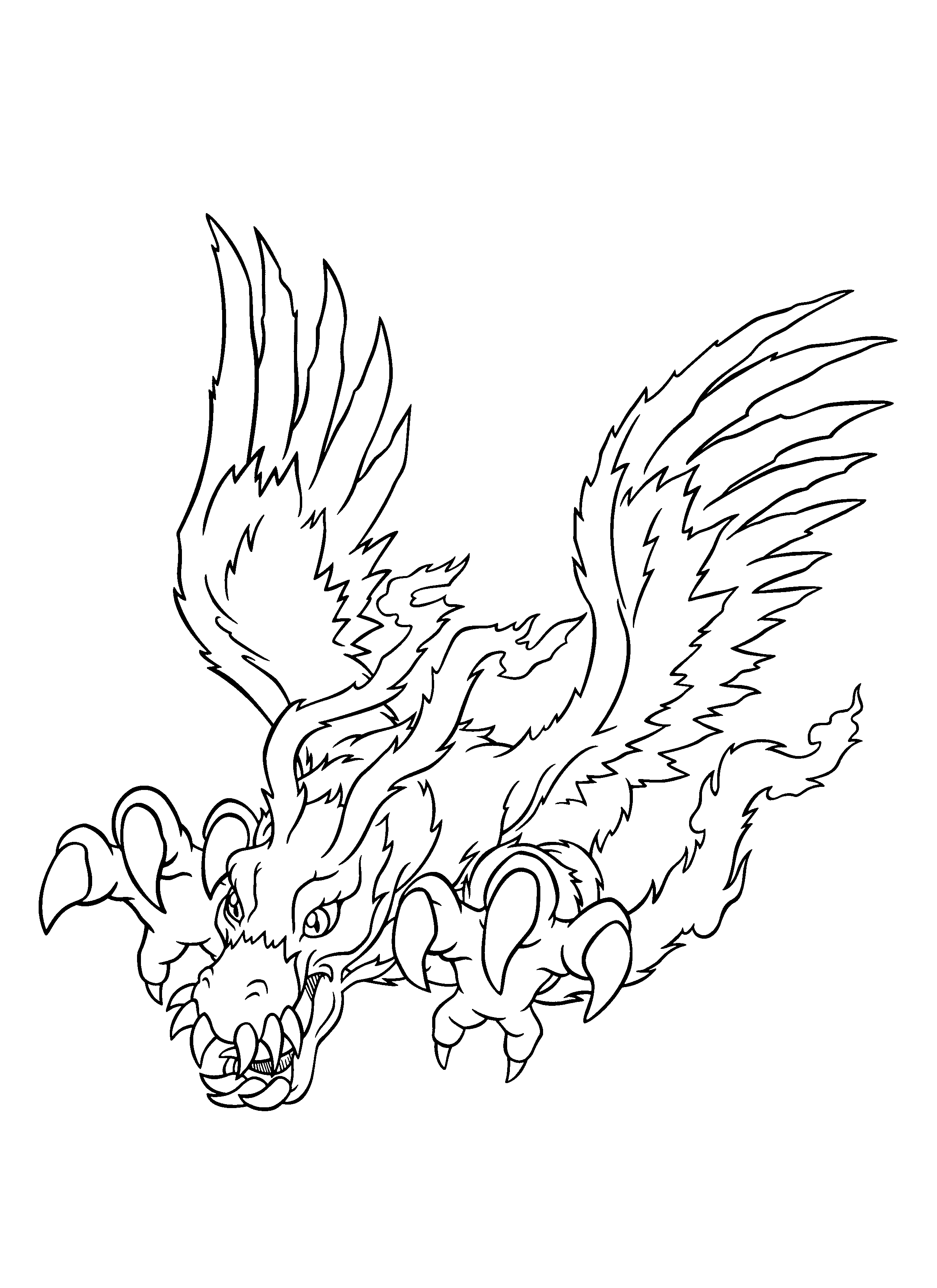 Dessin à colorier: Digimon (Dessins Animés) #51528 - Coloriages à Imprimer Gratuits