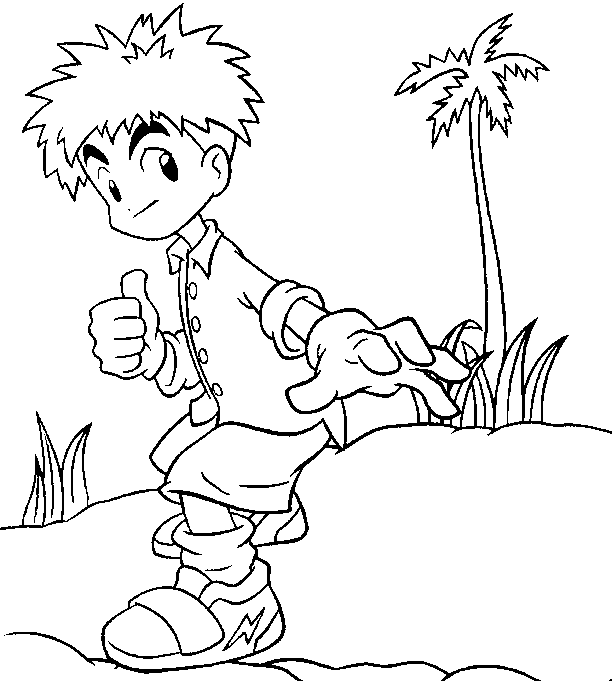 Dessin à colorier: Digimon (Dessins Animés) #51550 - Coloriages à Imprimer Gratuits