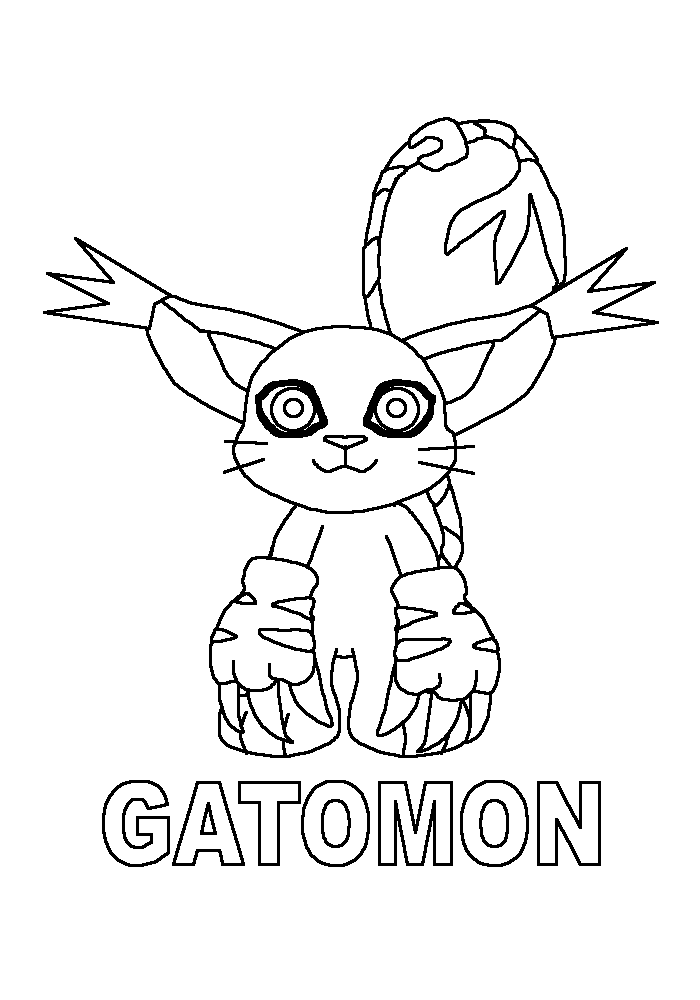 Dessin à colorier: Digimon (Dessins Animés) #51579 - Coloriages à Imprimer Gratuits