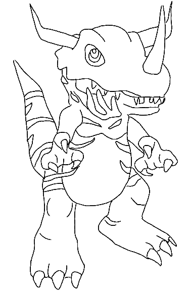 Dessin à colorier: Digimon (Dessins Animés) #51580 - Coloriages à Imprimer Gratuits