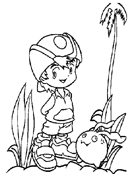 Dessin à colorier: Digimon (Dessins Animés) #51584 - Coloriages à Imprimer Gratuits