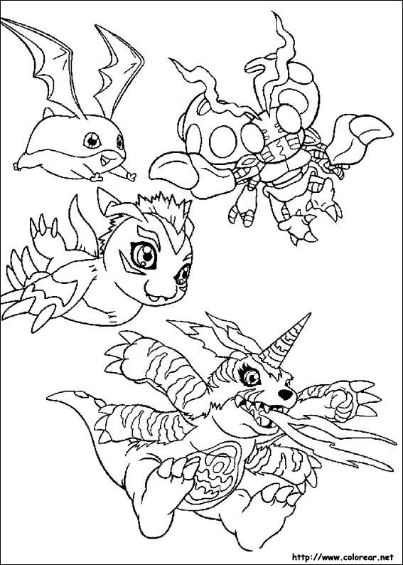 Dessin à colorier: Digimon (Dessins Animés) #51595 - Coloriages à Imprimer Gratuits