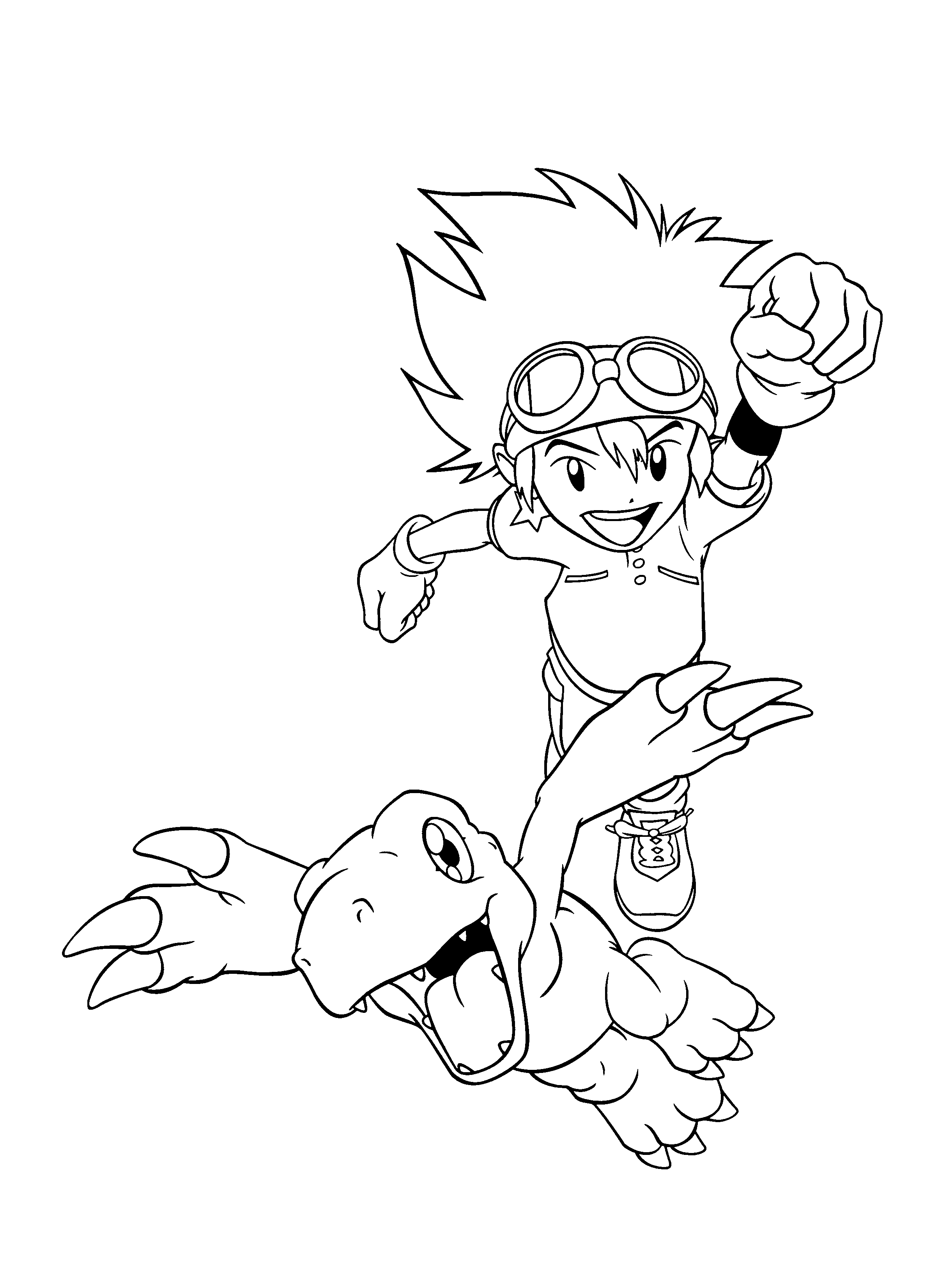 Dessin à colorier: Digimon (Dessins Animés) #51600 - Coloriages à Imprimer Gratuits