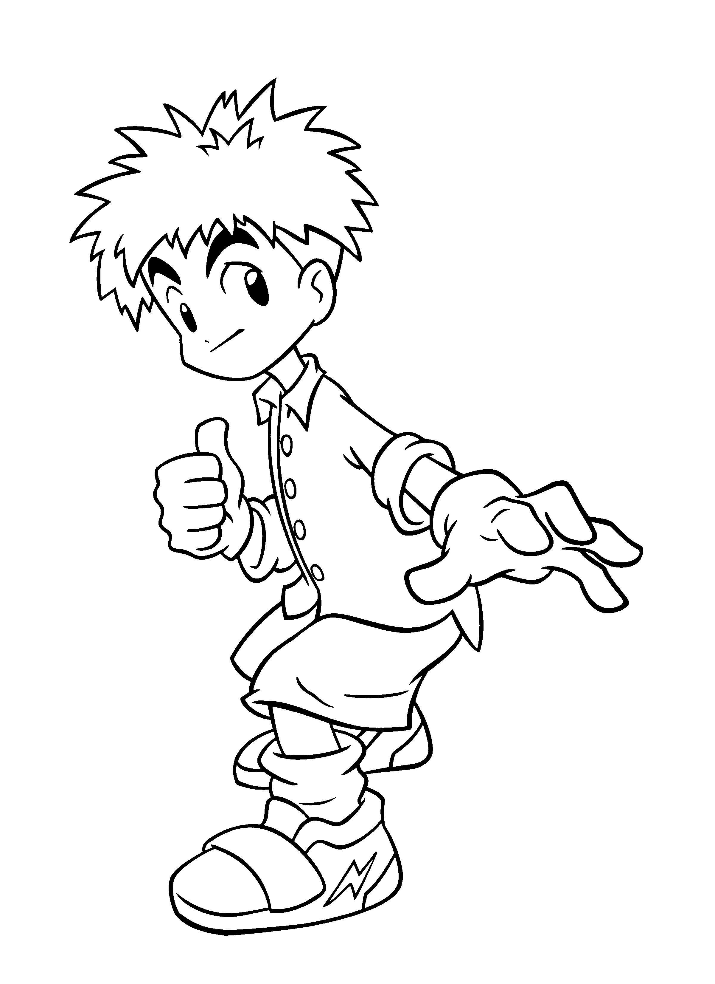 Dessin à colorier: Digimon (Dessins Animés) #51603 - Coloriages à Imprimer Gratuits