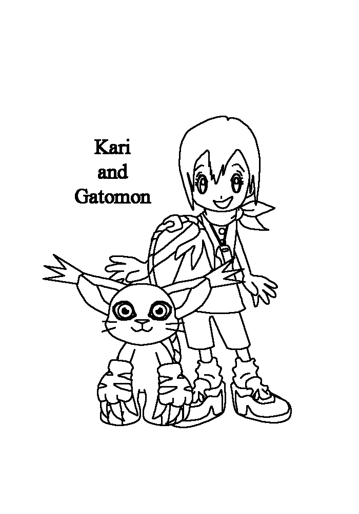 Dessin à colorier: Digimon (Dessins Animés) #51620 - Coloriages à Imprimer Gratuits