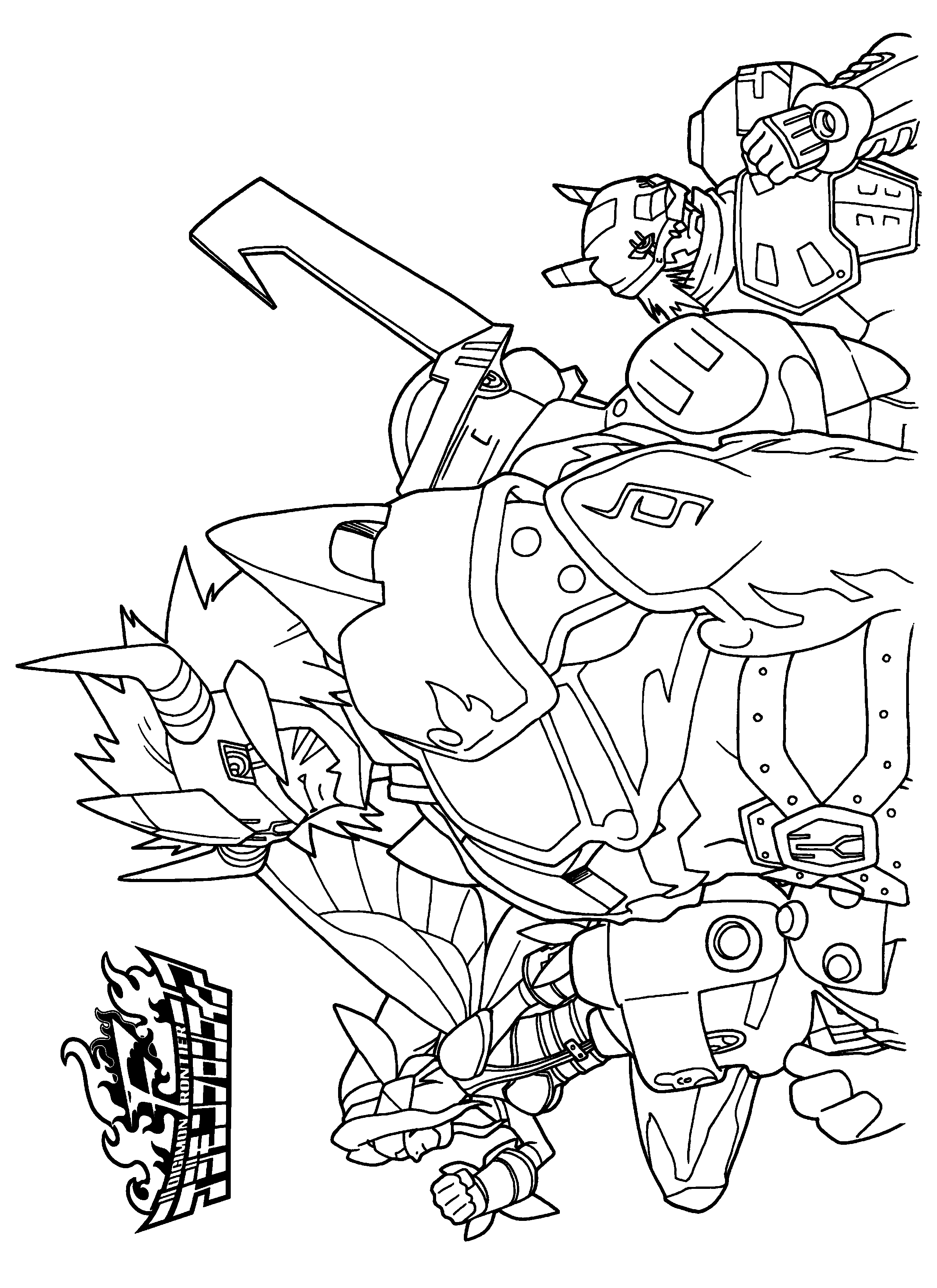 Dessin à colorier: Digimon (Dessins Animés) #51627 - Coloriages à Imprimer Gratuits