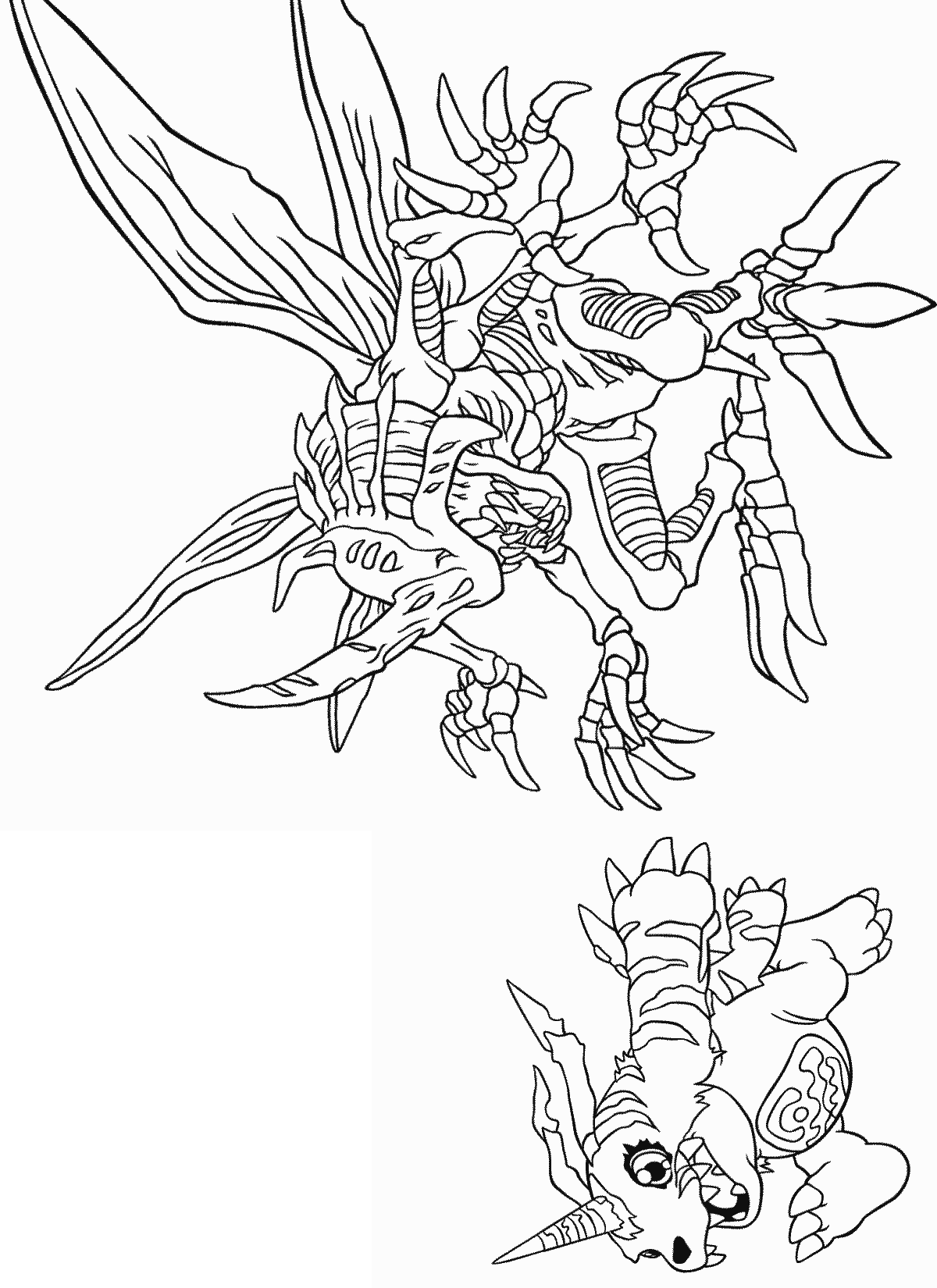 Dessin à colorier: Digimon (Dessins Animés) #51658 - Coloriages à Imprimer Gratuits