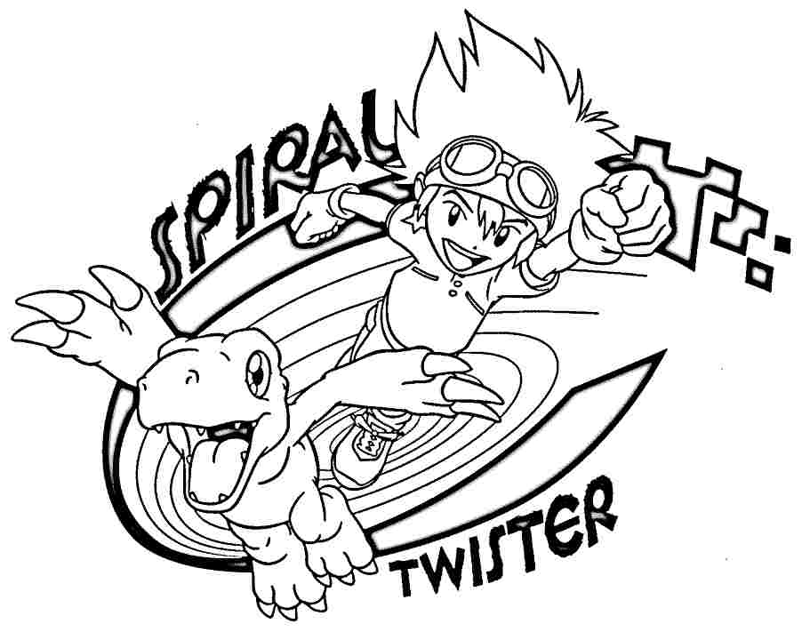 Dessin à colorier: Digimon (Dessins Animés) #51694 - Coloriages à Imprimer Gratuits