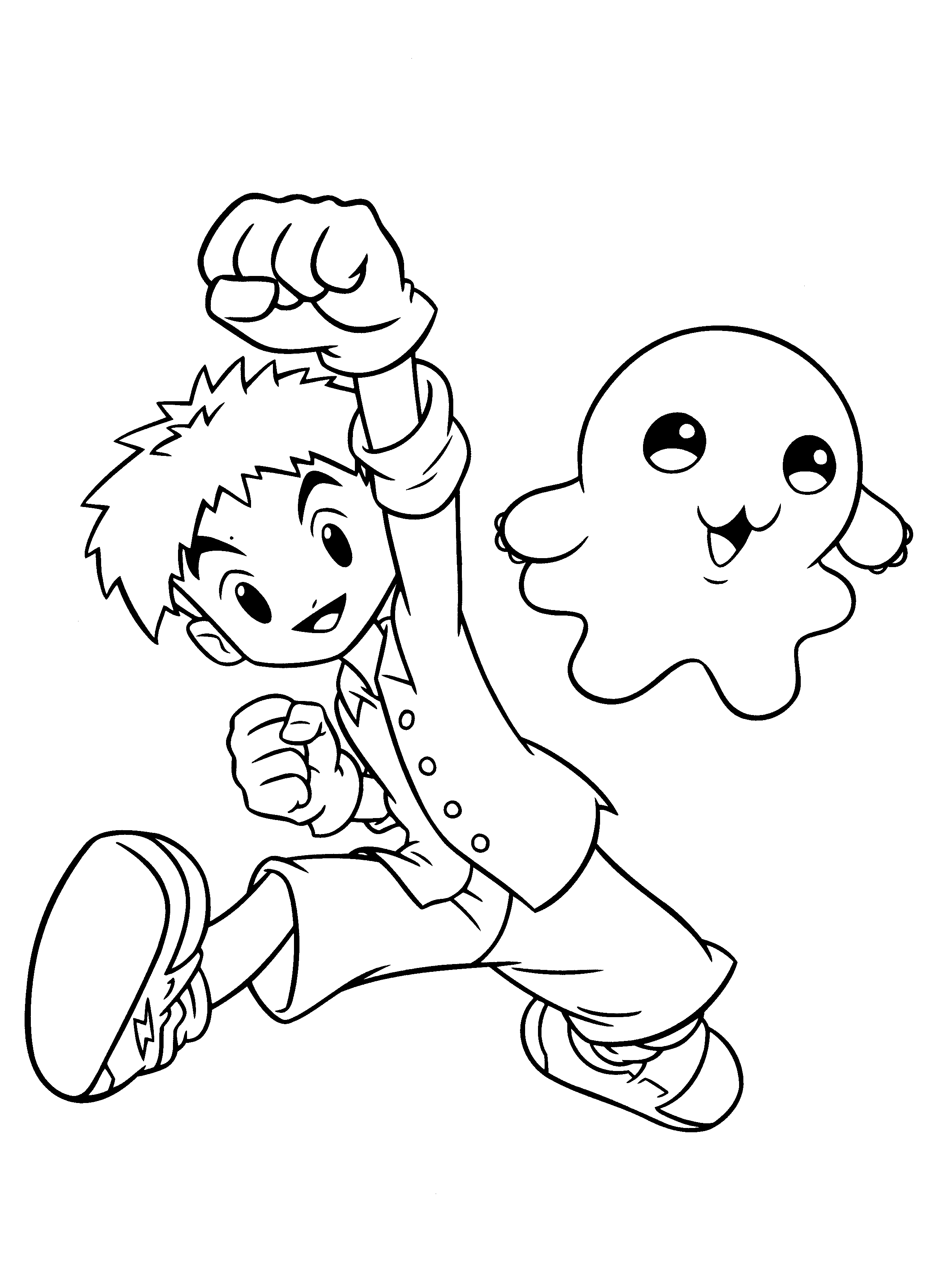 Dessin à colorier: Digimon (Dessins Animés) #51716 - Coloriages à Imprimer Gratuits