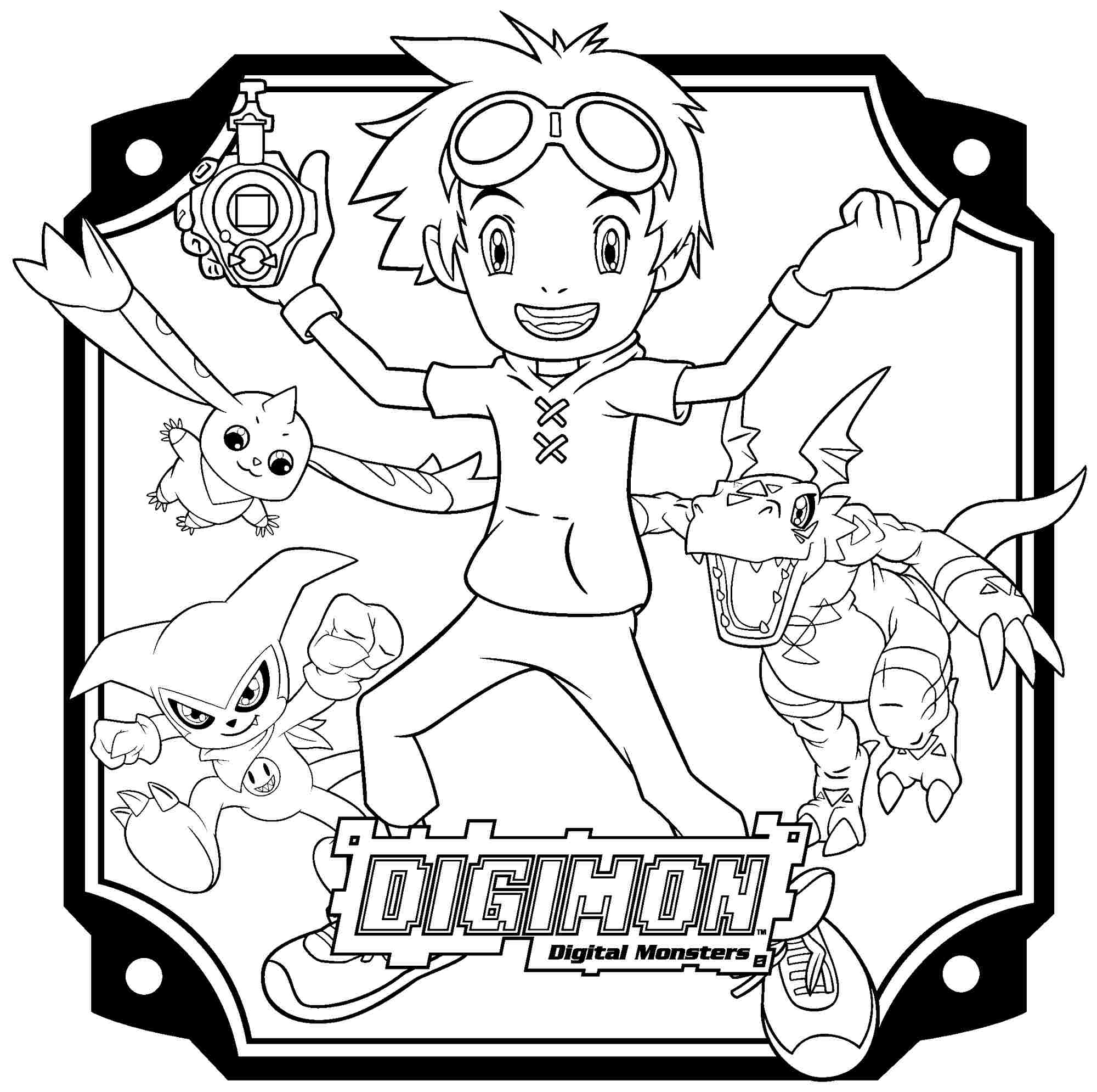 Dessin à colorier: Digimon (Dessins Animés) #51723 - Coloriages à Imprimer Gratuits