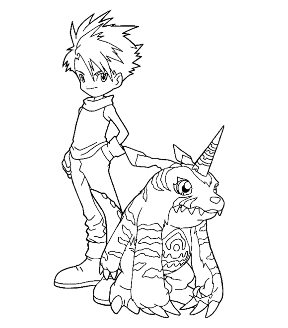 Dessin à colorier: Digimon (Dessins Animés) #51725 - Coloriages à Imprimer Gratuits