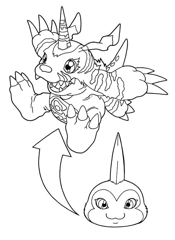 Dessin à colorier: Digimon (Dessins Animés) #51731 - Coloriages à Imprimer Gratuits