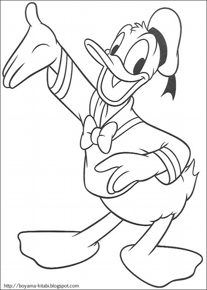 Dessin à colorier: Donald Duck (Dessins Animés) #30117 - Coloriages à Imprimer Gratuits